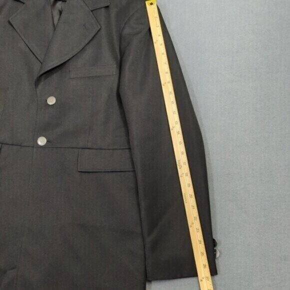 Scully Coat Men's 40 Black Frock Coat Western Notched Label Silver Tone Buttons - Picture 8 of 16